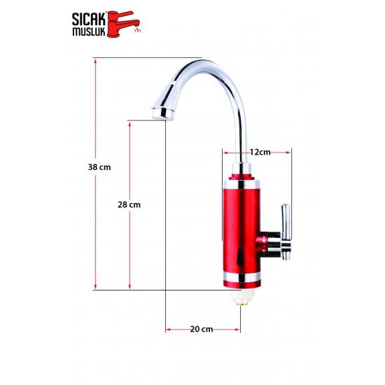 Sıcak Musluk ASG-4K Kırmızı