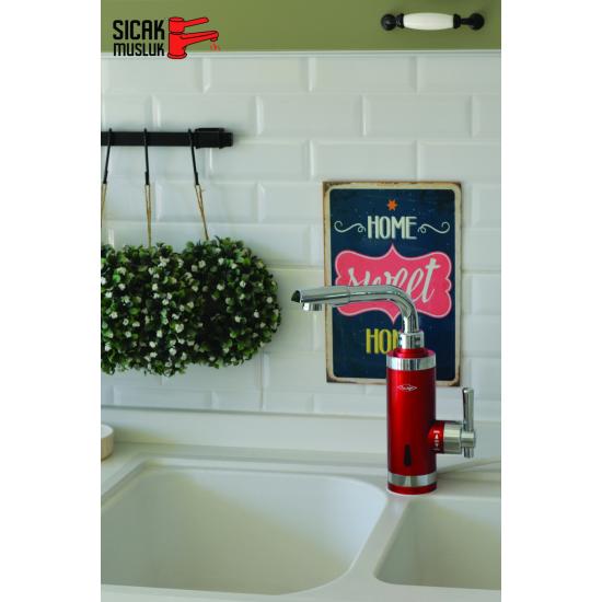 Sıcak Musluk ASG-5K Kırmızı