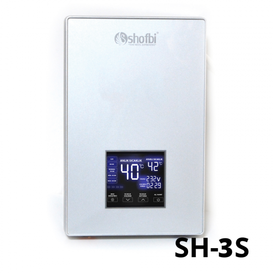 Shofbi Akıllı Şofben SH-3S Gümüş