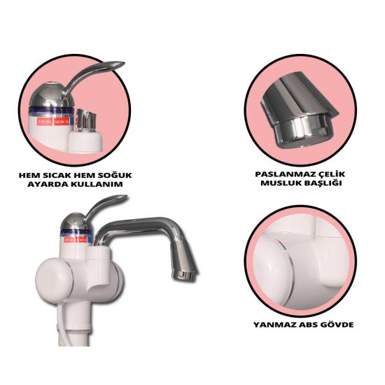 Sıcak Musluk ASG-2P Siyah