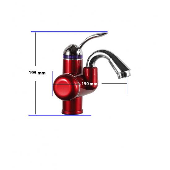 Sıcak Musluk ASG-3K Kırmızı