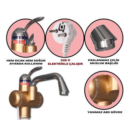 Sıcak Musluk ASG-2G Rose Gold