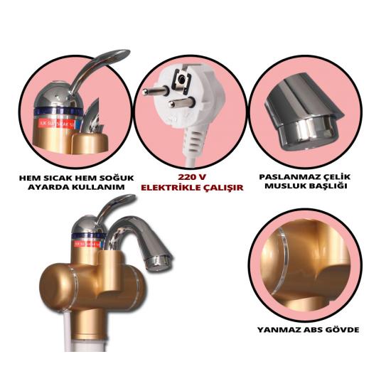 Sıcak Musluk ASG-3G Rose Gold